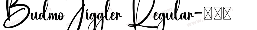BudmoJiggler Regular字体转换